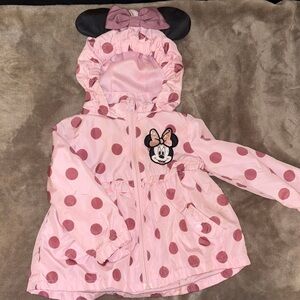 Disney Pink Polka Dot Minnie Mouse Hooded Jacket